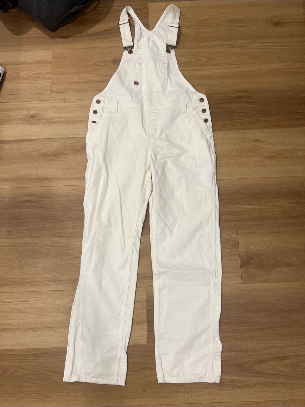 Dickies White Women's Cotton Overalls Jumpsuit